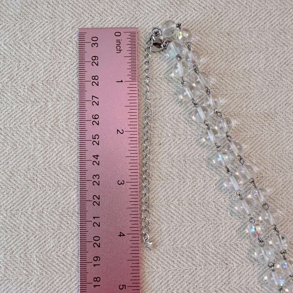 Vintage Kirk's Folly Beaded AB Chain 16" + 4" Extender - Picture 5 of 9